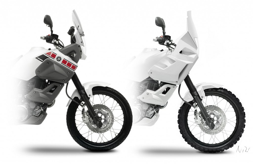 Yamaha XT660Z entwicklung Rally verschalung
